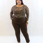 Pantalone sigaretta in tessuto 10548