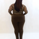 Pantalone sigaretta in tessuto 10548