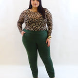 Pantalone sigaretta in tessuto 10548