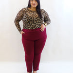 Pantalone sigaretta in tessuto 10548