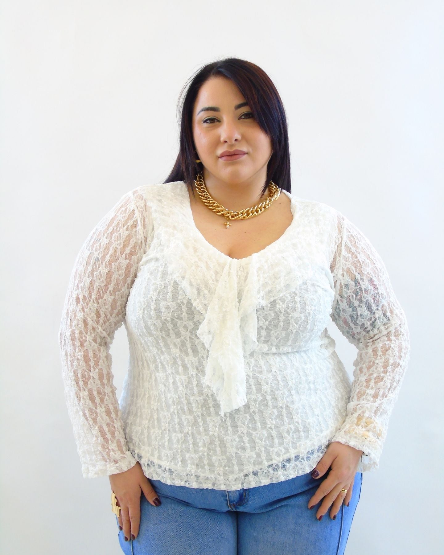Blusa in pizzo 26002
