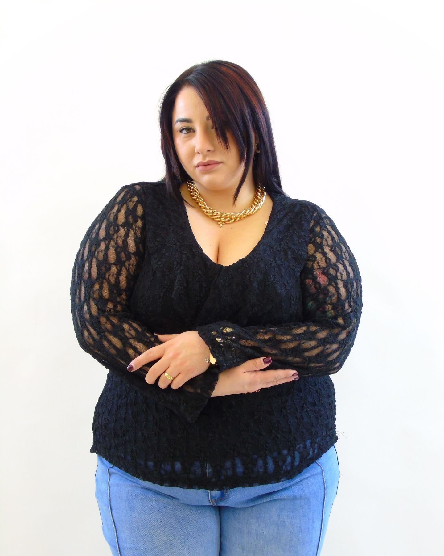 Blusa in pizzo 26002