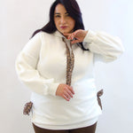 Felpa con dettagli animalier 3559