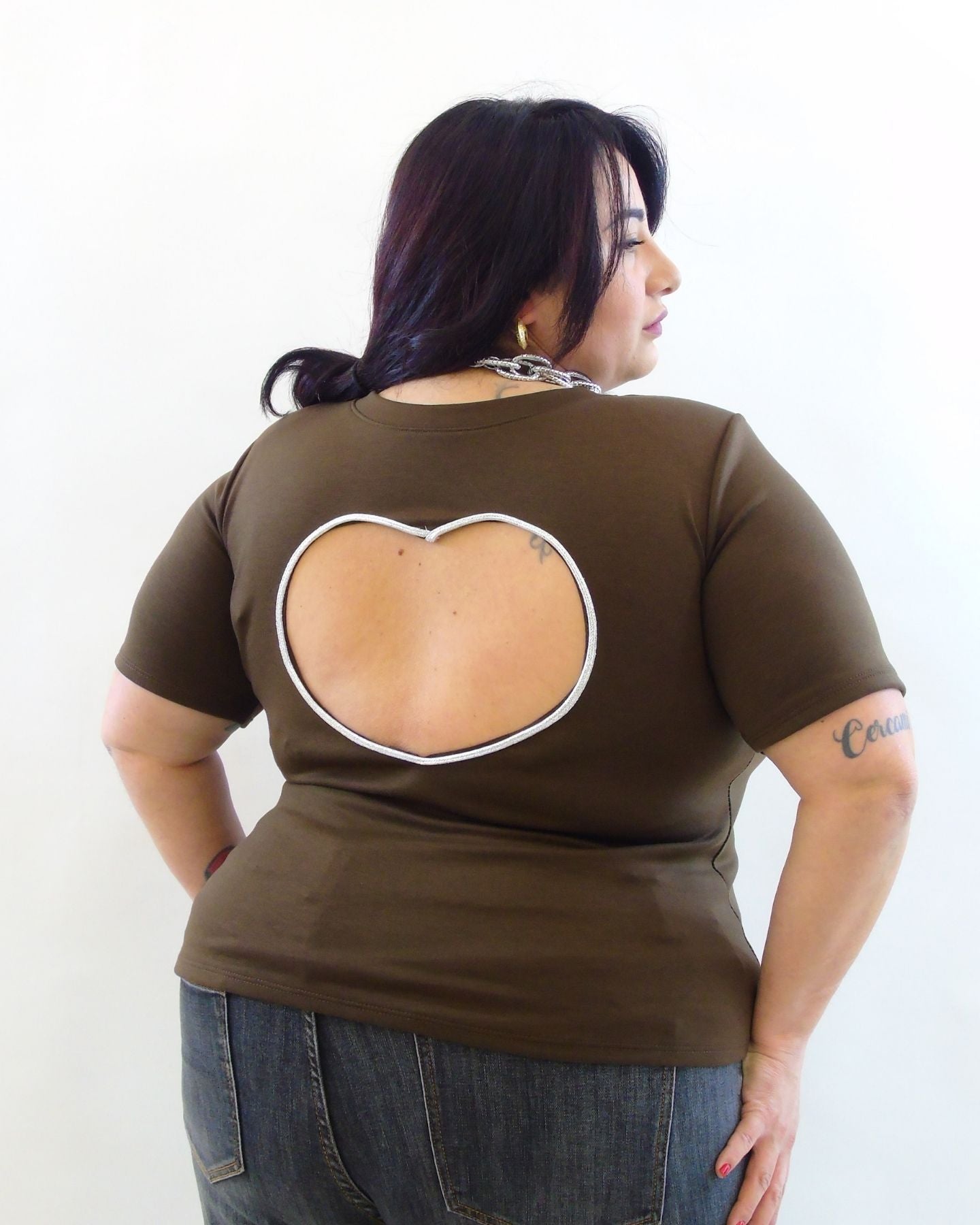 Tshirt cuore con spallina 21962