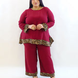 Coordinato over animalier 30194