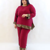 Coordinato over animalier 30194