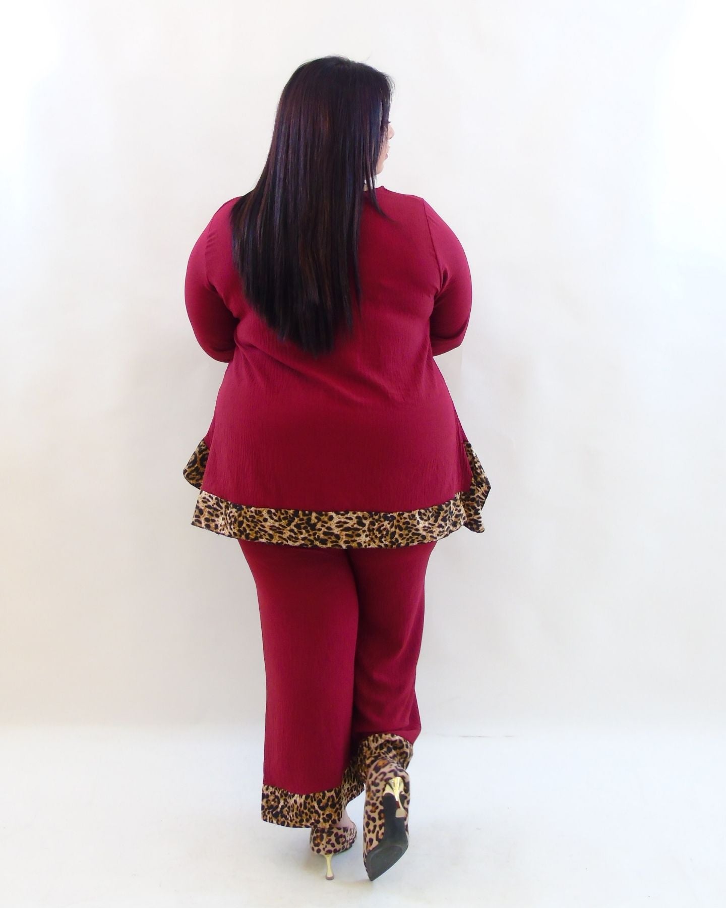 Coordinato over animalier 30194