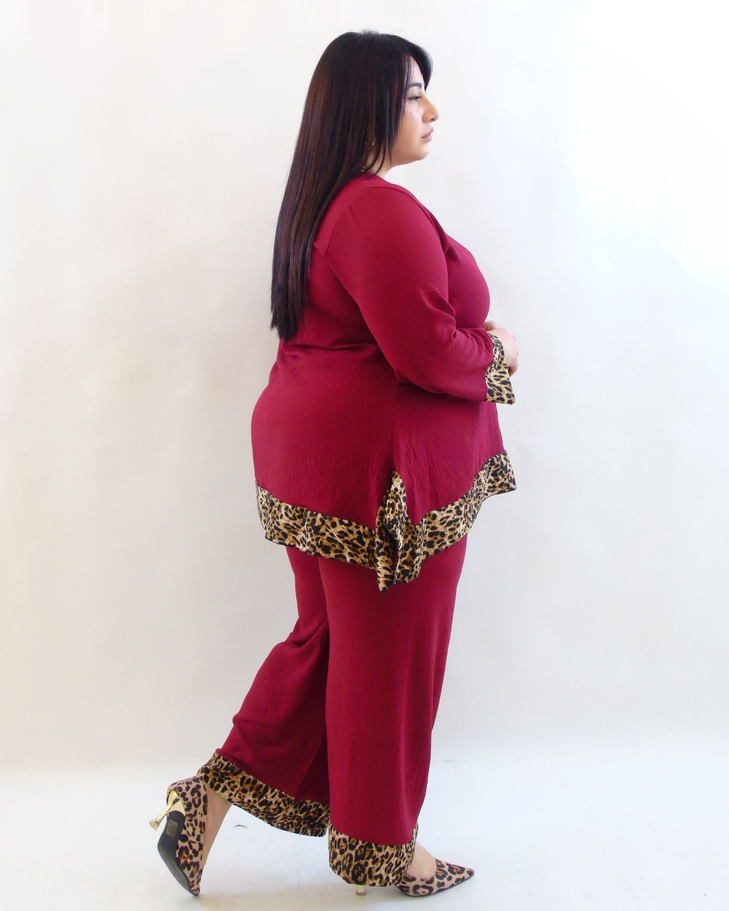 Coordinato over animalier 30194