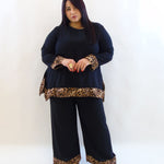 Coordinato over animalier 30194