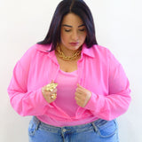 Body a camicia in tessuto 15896