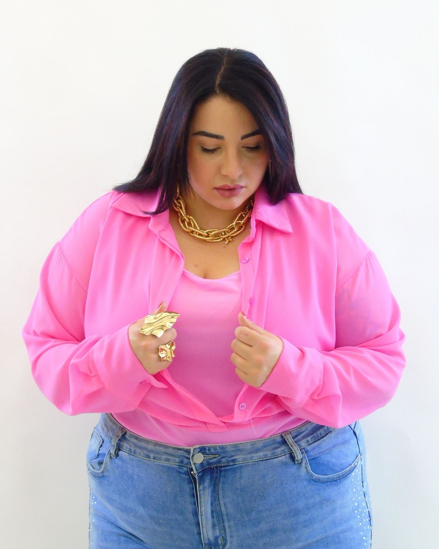 Body a camicia in tessuto 15896