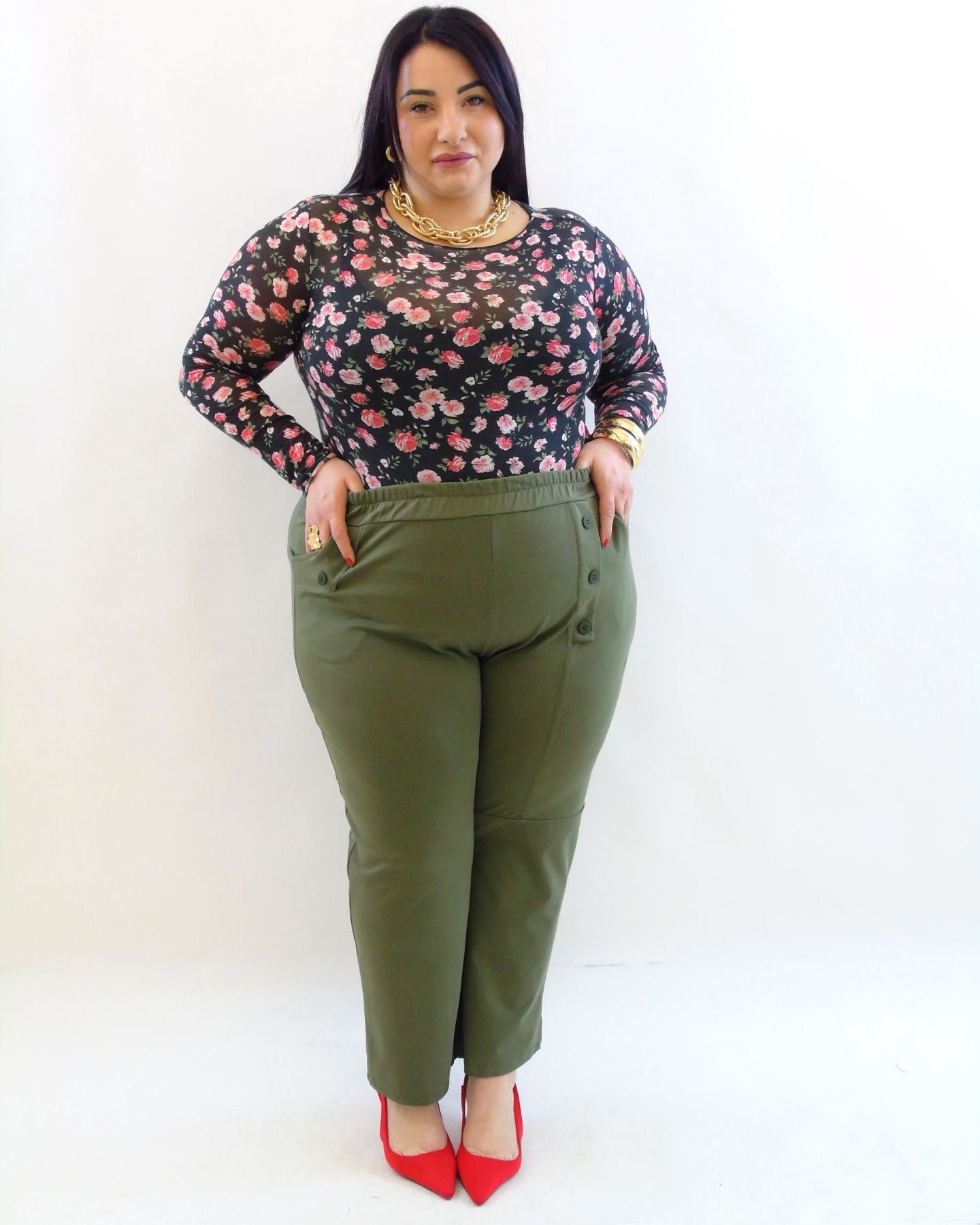 Pantalone bottone 15121