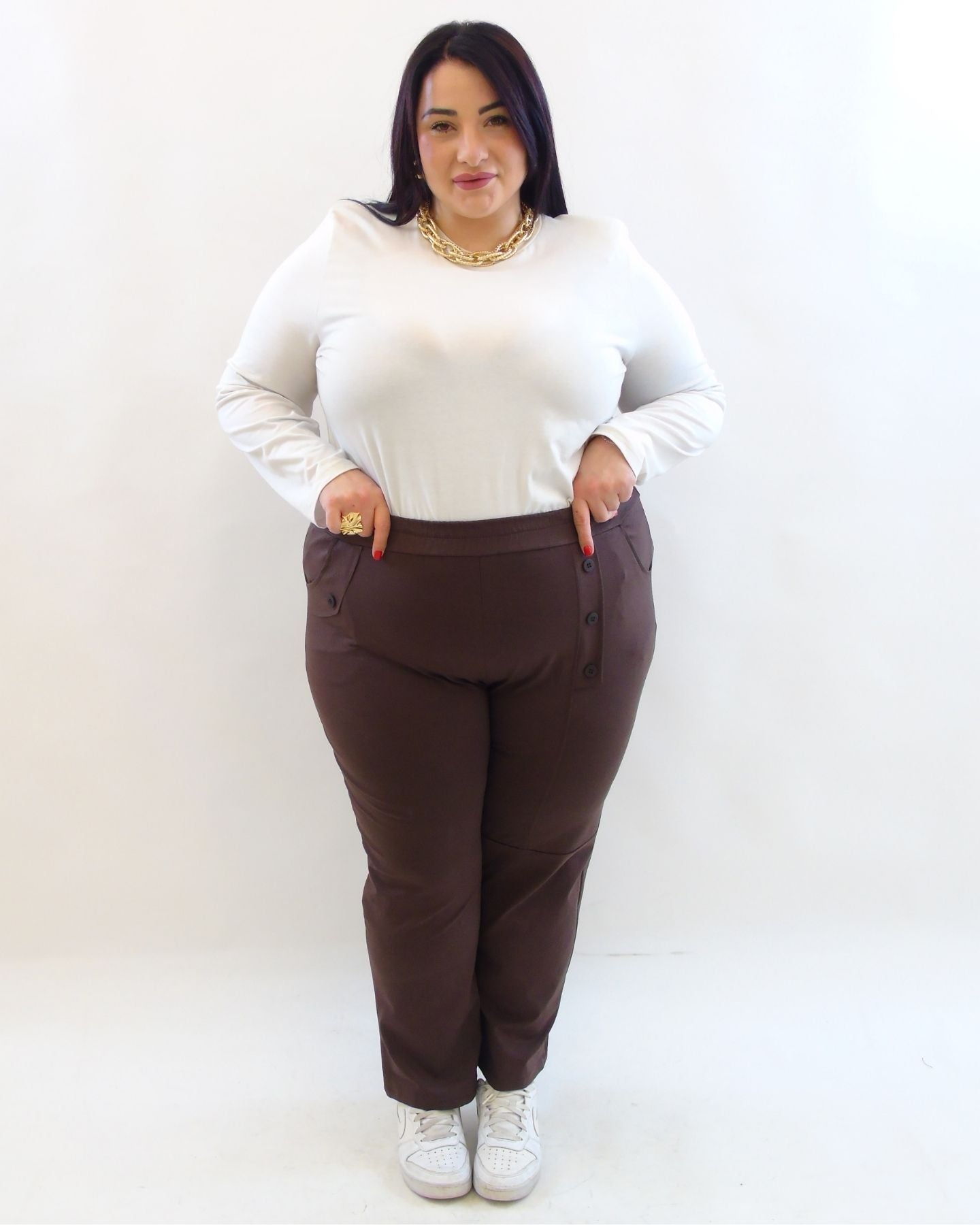 Pantalone bottone 15121
