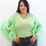 Blusa con balza 81939