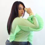 Blusa con balza 81939