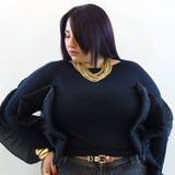 Blusa con balza 81939