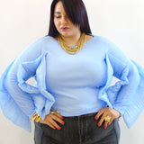 Blusa con balza 81939