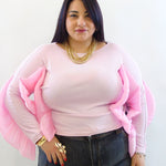 Blusa con balza 81939