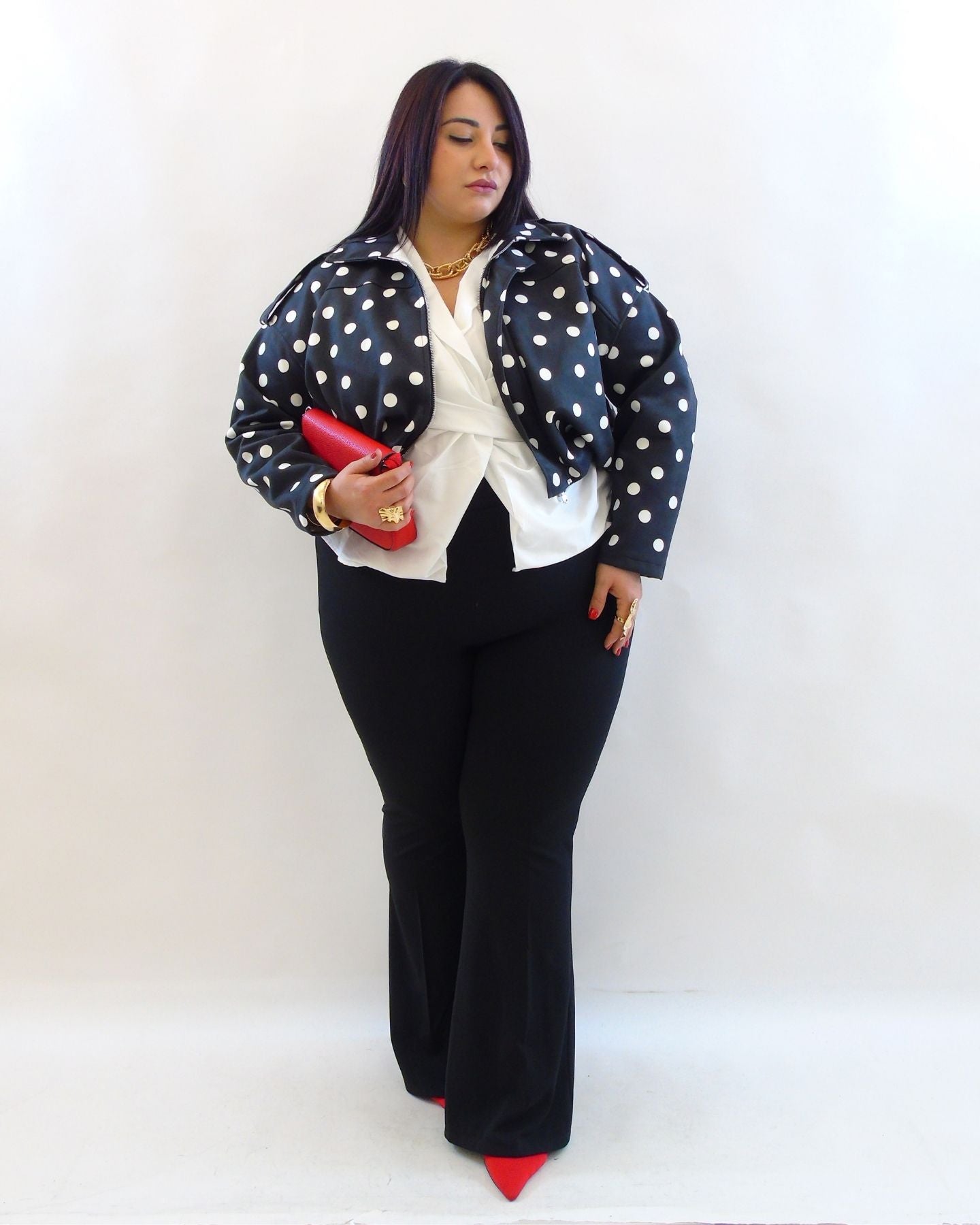 Giubbino primaverile pois 10338