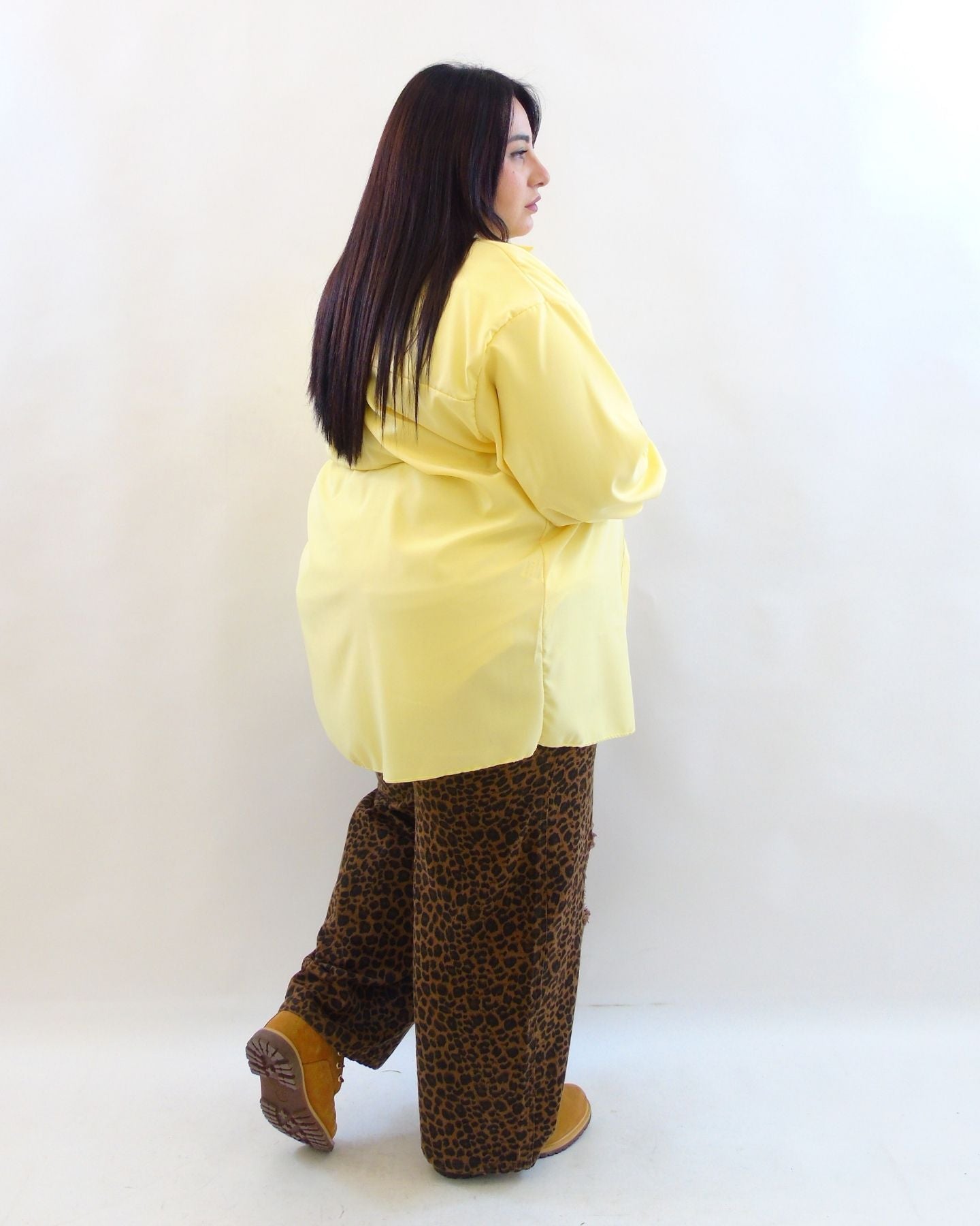 Jeans animalier con coulisse 8012
