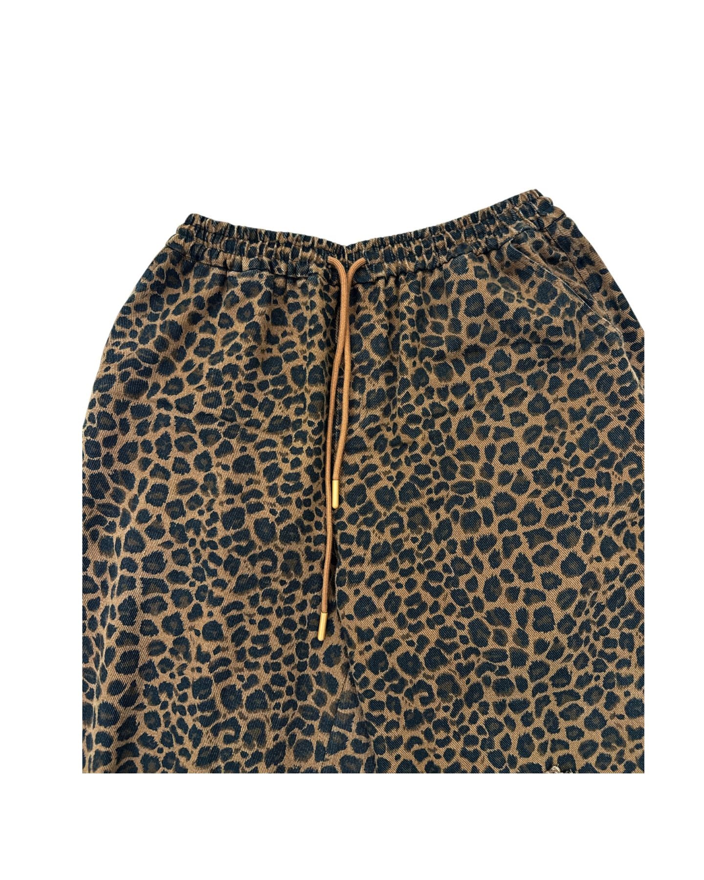 Jeans animalier con coulisse 8012