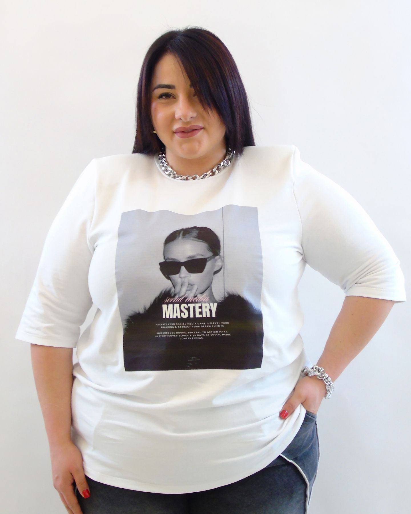 Tshirt stampa con spallina 9970