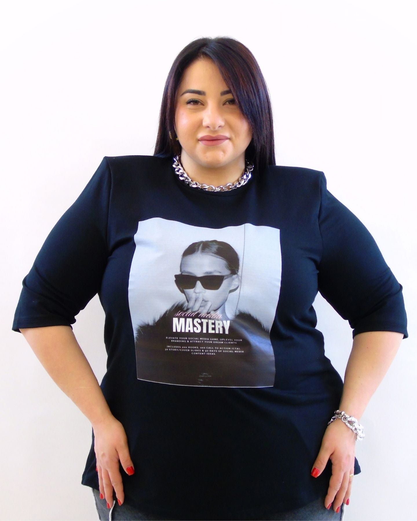 Tshirt stampa con spallina 9970