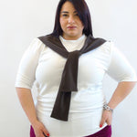 Tshirt con manicotto sulle spalle 9965