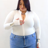 Body modellante con zip 063