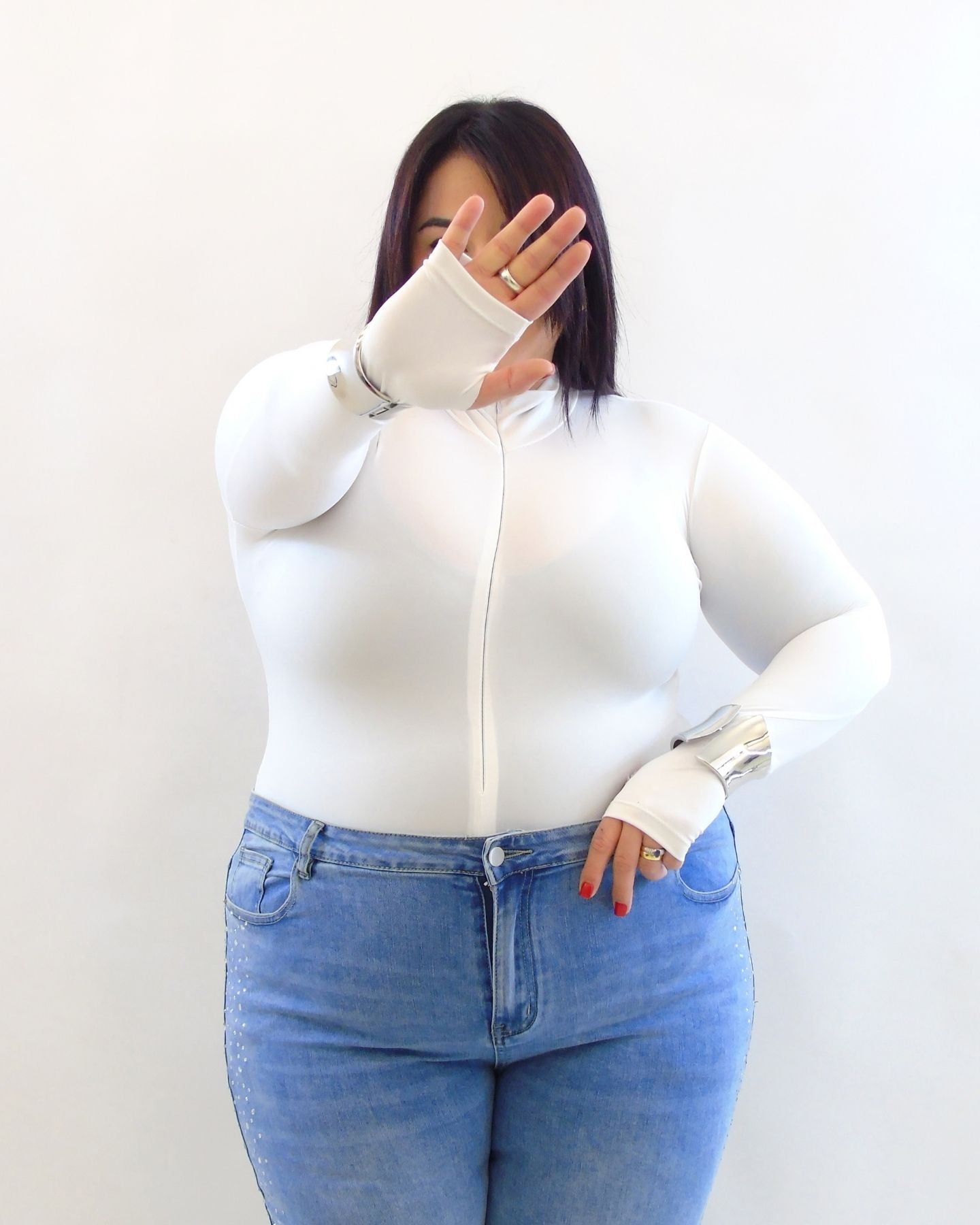 Body modellante con zip 063