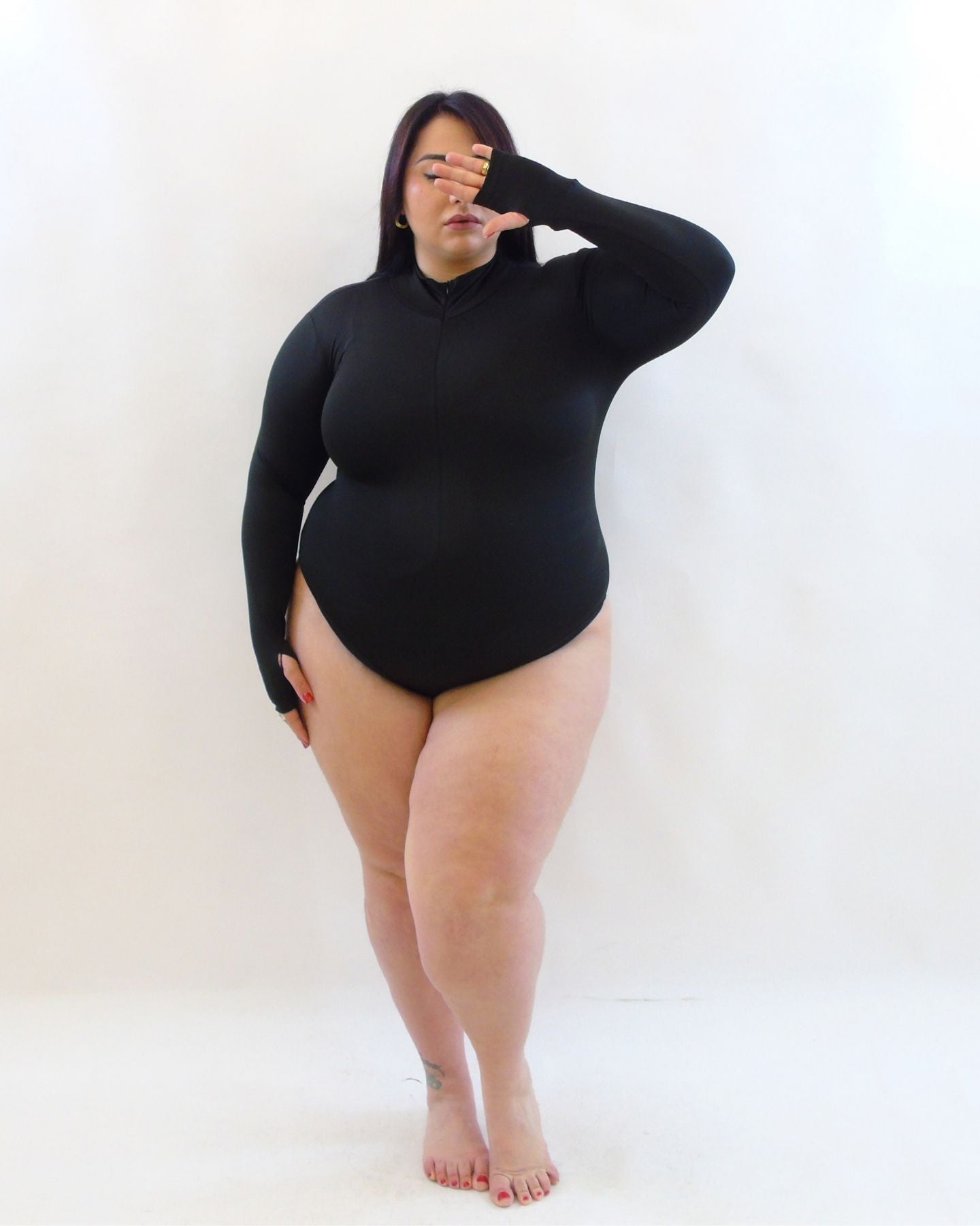 Body modellante con zip 063