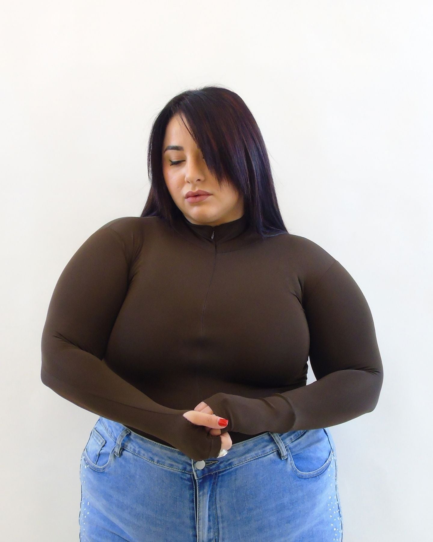 Body modellante con zip 063