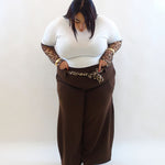 Pantalone con fusciacca animalier 13087
