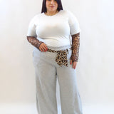 Pantalone con fusciacca animalier 13087