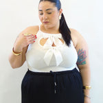Body a costine con fiocco 77127