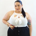 Body a costine con fiocco 77127