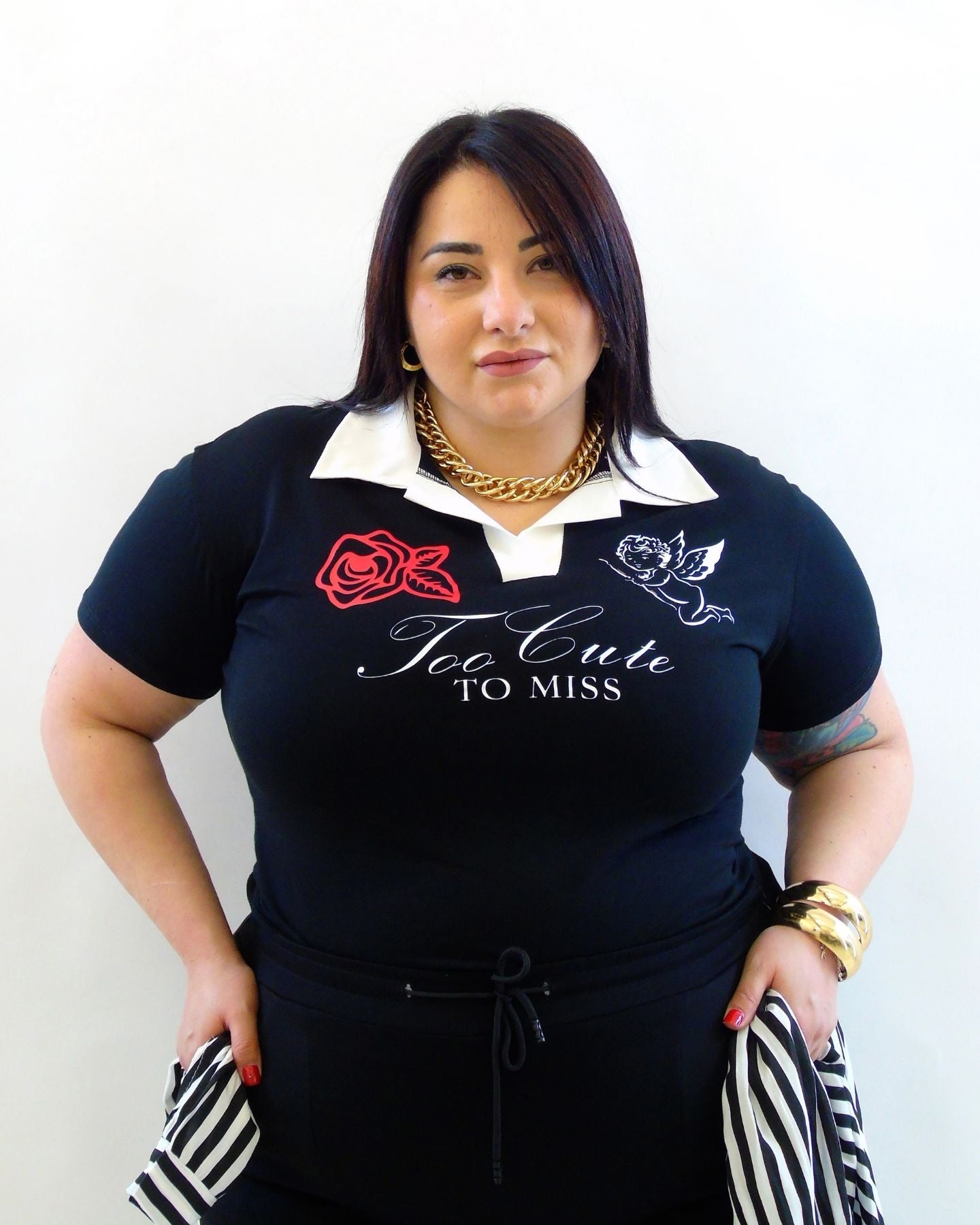Polo con rosa 303