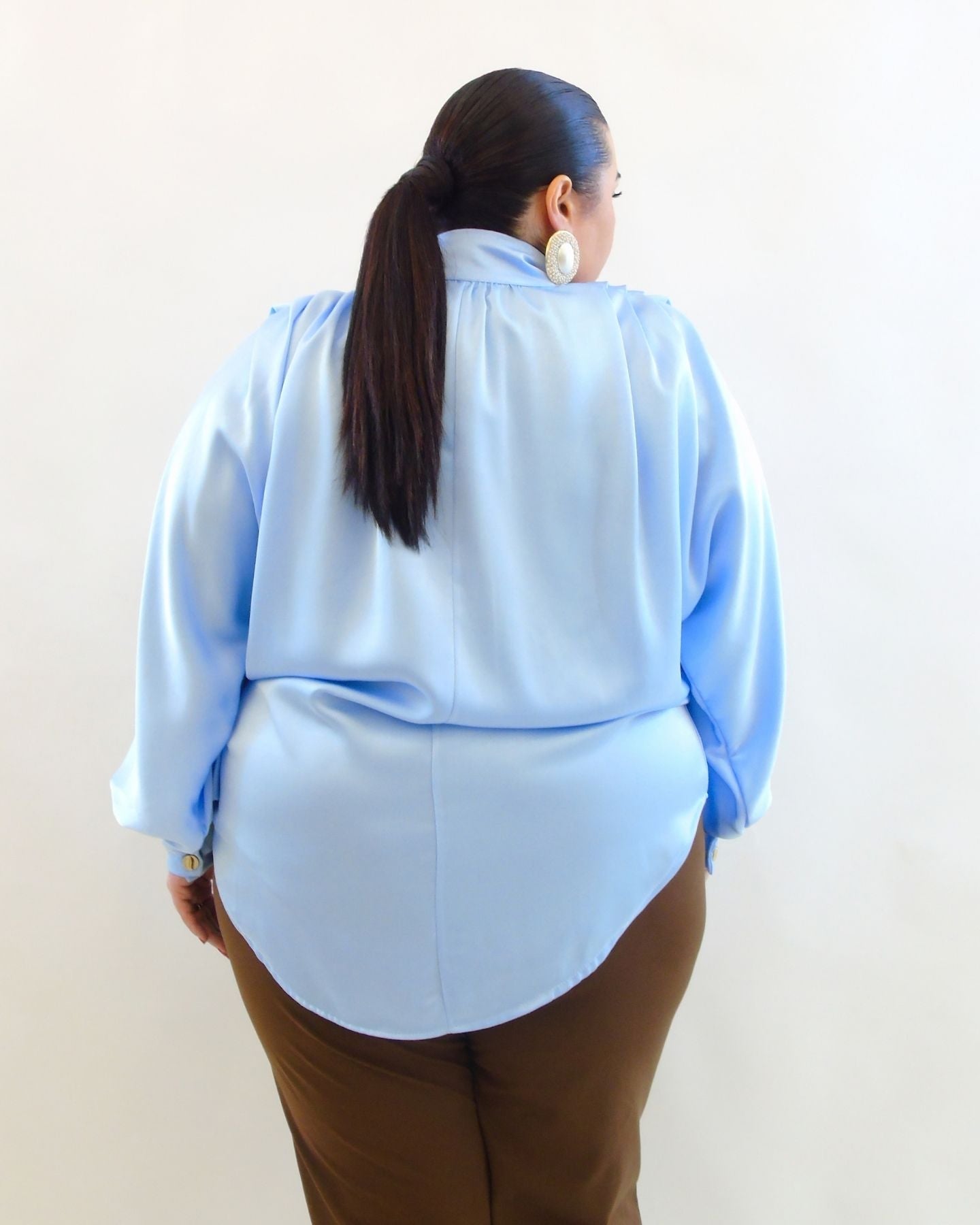 Camicione over con bottoni in oro 810333