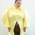Camicione over con bottoni in oro 810333