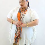 Blusa con rouche laterale 22483