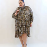 Abiti animalier con balze 61511