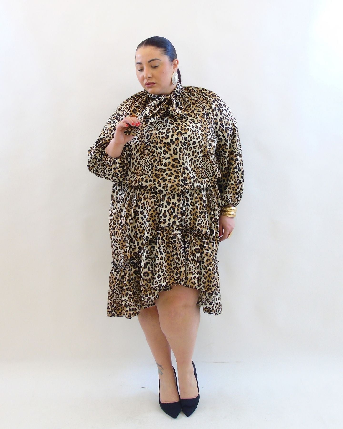 Abiti animalier con balze 61511