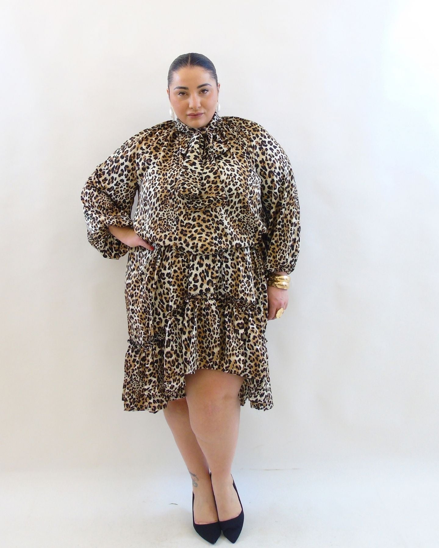 Abiti animalier con balze 61511