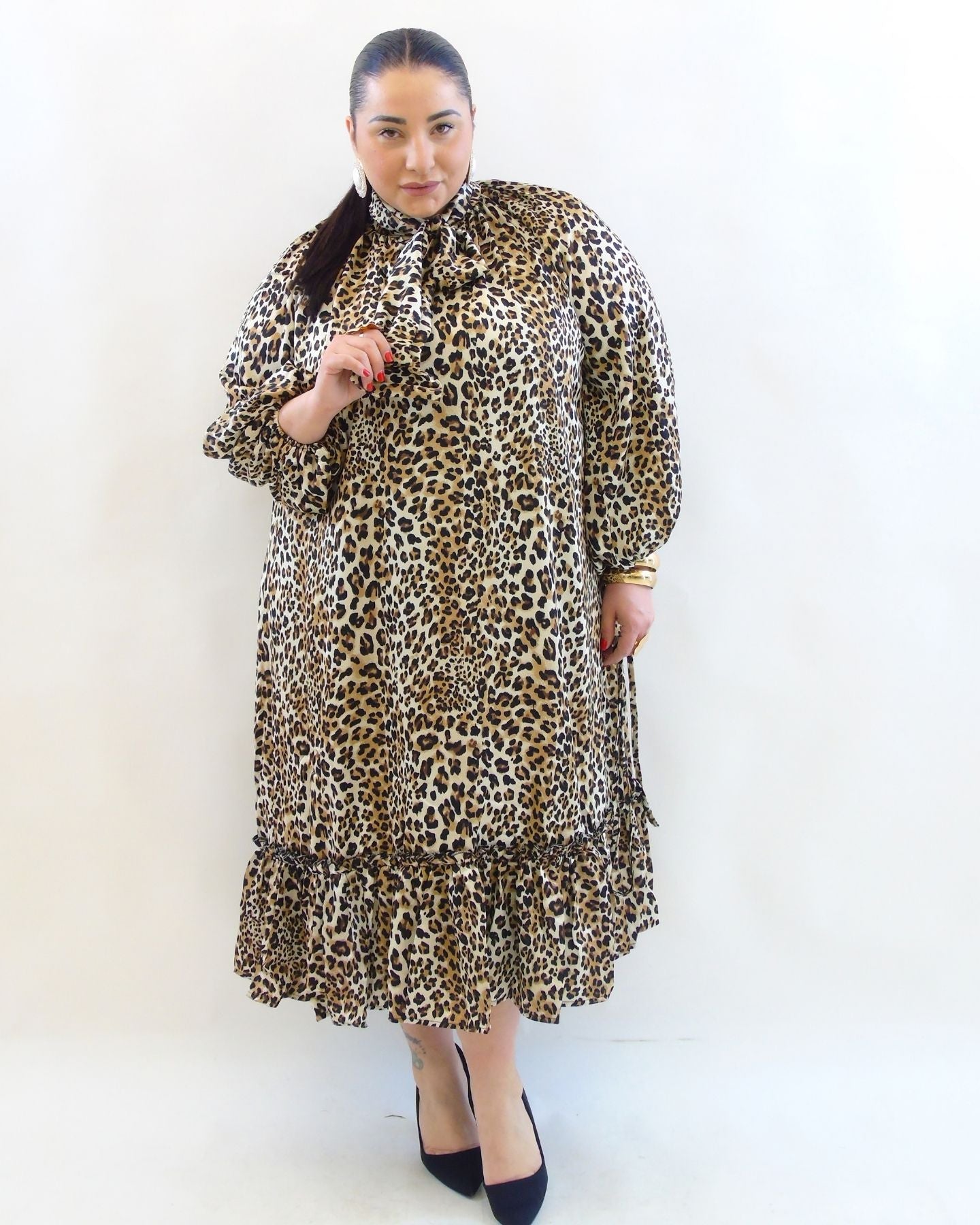 Abiti animalier con balze 61511