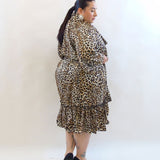 Abiti animalier con balze 61511