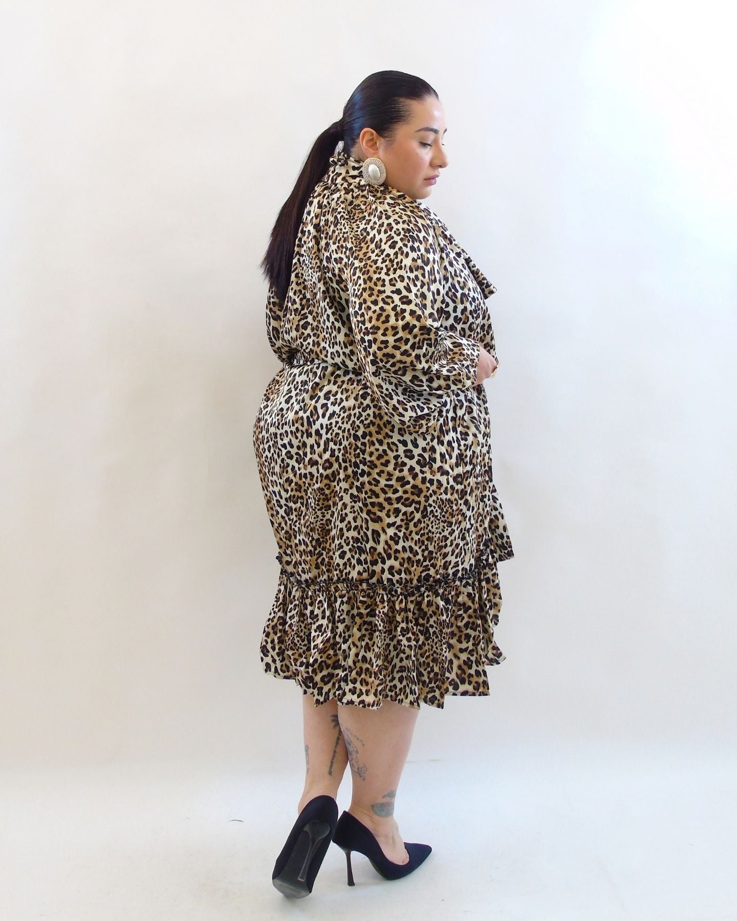 Abiti animalier con balze 61511