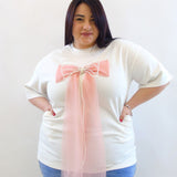 tshirt con fiocco 176425