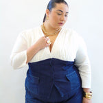 camicia corsetto jeans 15152