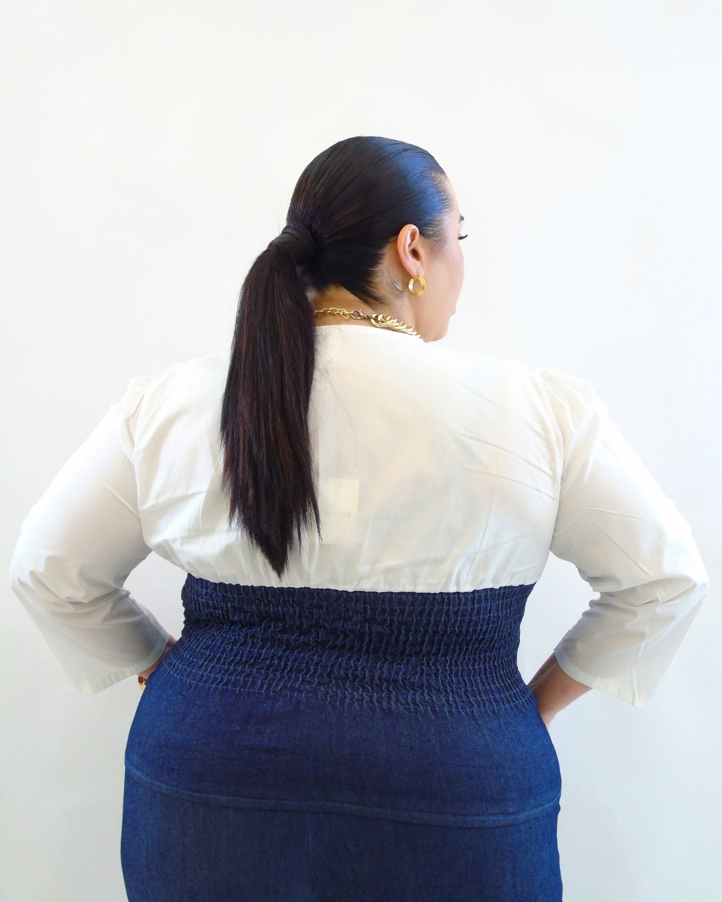 camicia corsetto jeans 15152