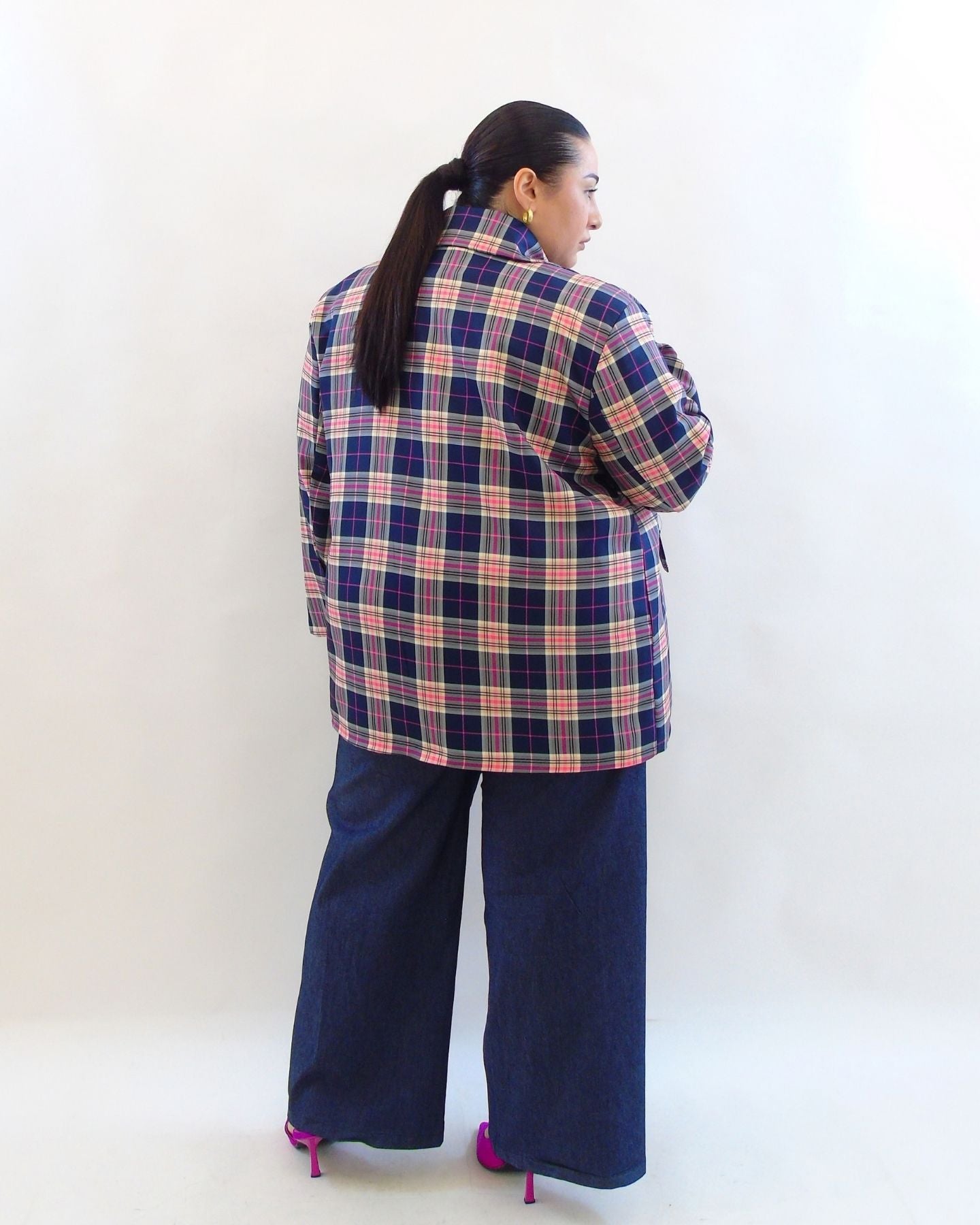 giacca tartan colorata 548